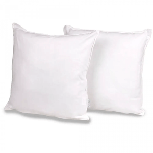 Set x2 Cojines loneta blanco 43 x 43 cm