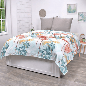 Cobija coral estampado ginger