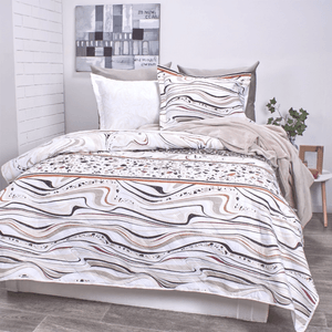 Cubrelecho microfibra estampado stone