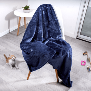Cobija flannel embosado katoi indigo