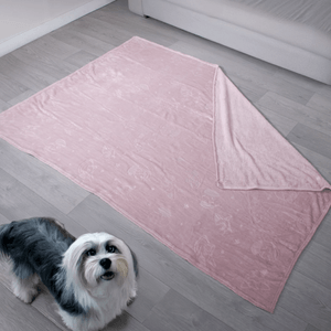 Cobija flannel embosado katoi rosa loto