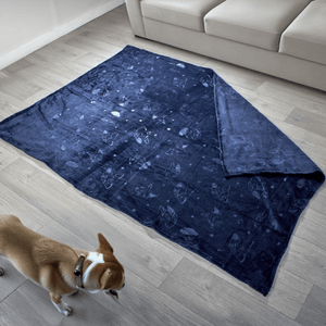 Cobija flannel embosado katoi indigo