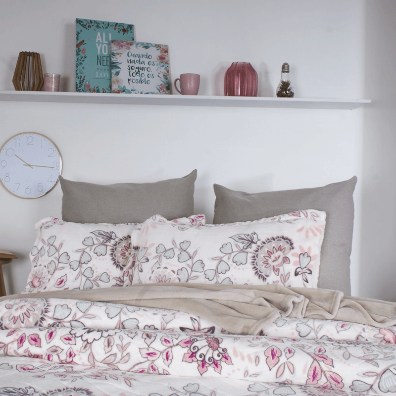 CUBRELECHO-FLANNEL-OVEJERO-EXTRADOBLE-POPURRI-BLANCO-N