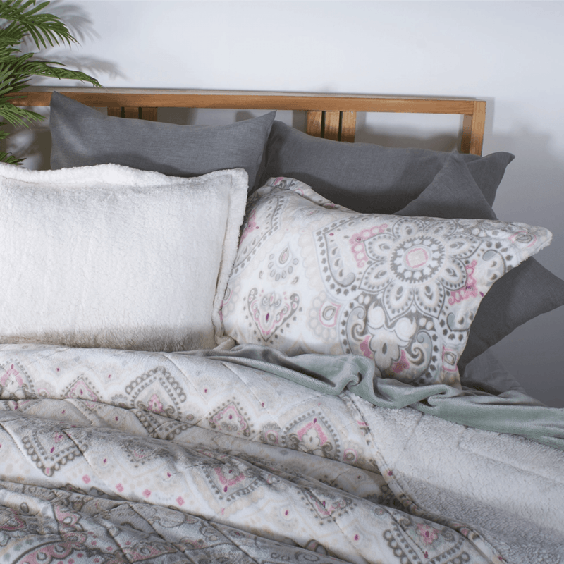 CUBRELECHO-FLANNEL-OVEJERO-EXTRADOBLE-MISCELARE-BLANCO-N