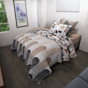 Cubrecama microfibra/flannel harry/gris vapor