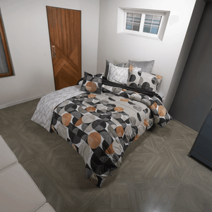 Edredón microfibra estampado arne