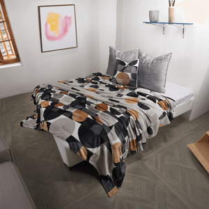 Cobija flannel unicolor negro arne