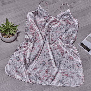 Bata pijama satín estampada popurris