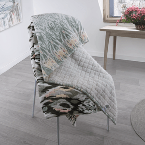 Manta flannel ovejero mixtura/blanco 125 x 150 cm