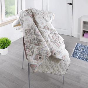Manta flannel ovejero miscelare/blanco 125 x 150 cm