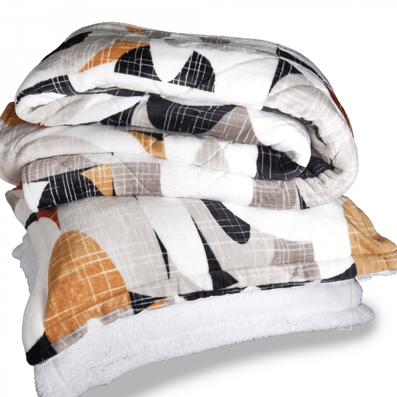 CUBRELECHO-FLANNEL-OVEJERO-EXTRADOBLE-RAY-BLANCO-O