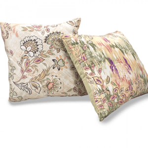 Set x 2 Cojines velvet estampado/unicolor pop 45 x 45 cm