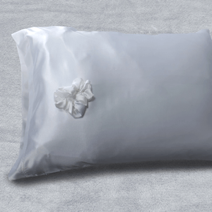 Funda más bamba satín unicolor blanco