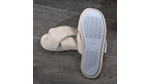 PANTUFLAS-TRENZADA-FLANNEL-UNI-38-39-CHAMPAÑA