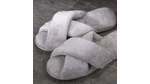 PANTUFLAS-TRENZADA-FLANNEL-UNI-38-39-PERLA