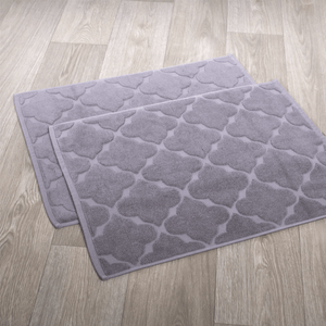 Setx2 tapetes toalla algodón 800gsm gris oscuro