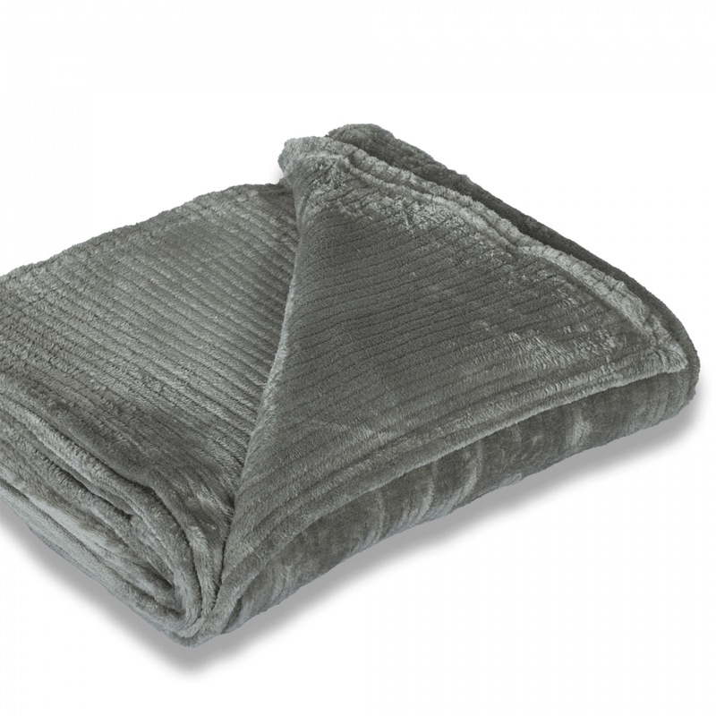 COBIJA-FLANNEL-JACQUARD-170X230-LINEAS-VERDE-SAGE