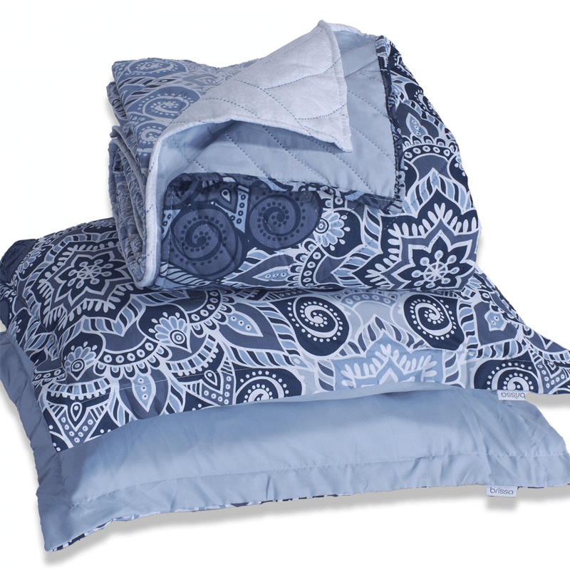 CUBRELECHO-MICRO-DOBLE-FAZ-EXTRADOBLE-MANDALAS-AZUL-CELESTE