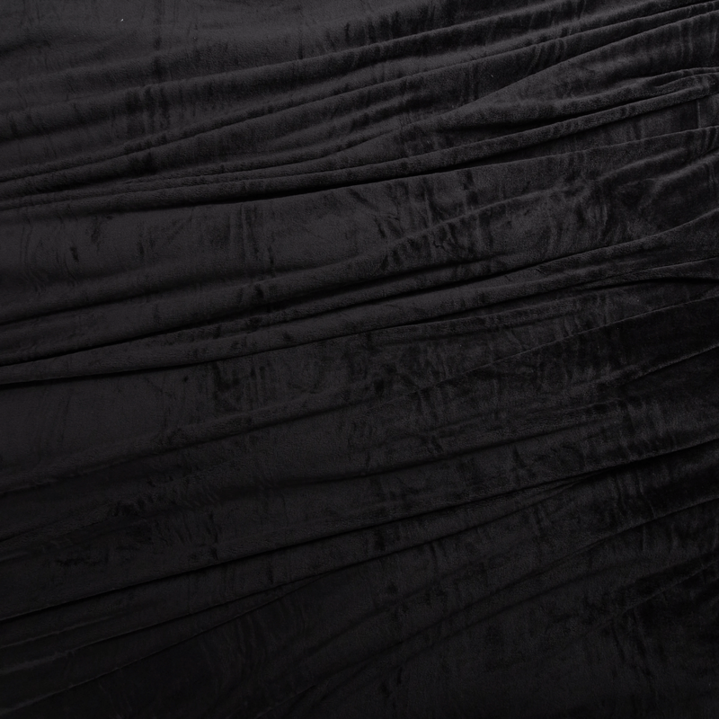 Cobija-flannel-unicolor-negro-noche