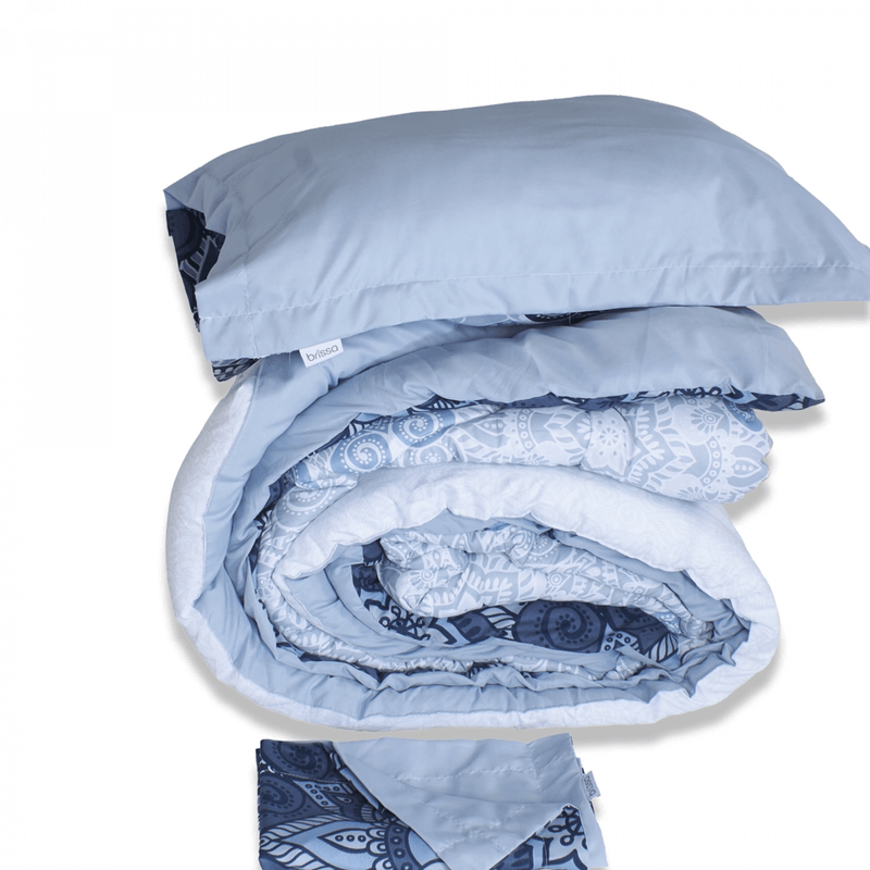 EDREDON-MICRO-DOBLE-FAZ-EXTRADOBLE-MANDALAS-AZUL-CELESTE