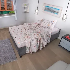 Juego de sábanas microfibra estampado verona