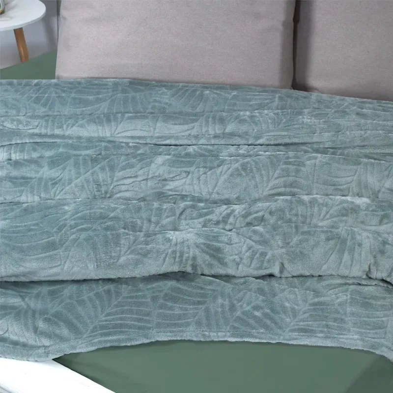 COBIJA FLANNEL FLEECE 180X230 VERDE_7702997627996_1
