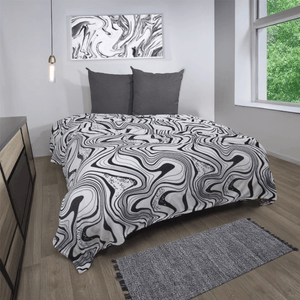 Cobija flannel estampada basil