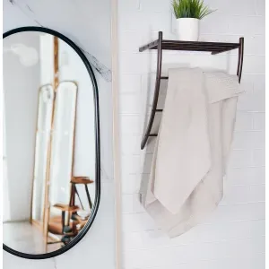 Toalla algodón 550gsm spa cenefa waffle perla