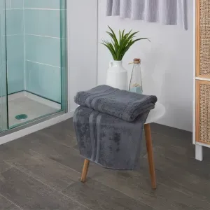 Setx2 Toallas de baño algodón 420 gsm gris oscuro