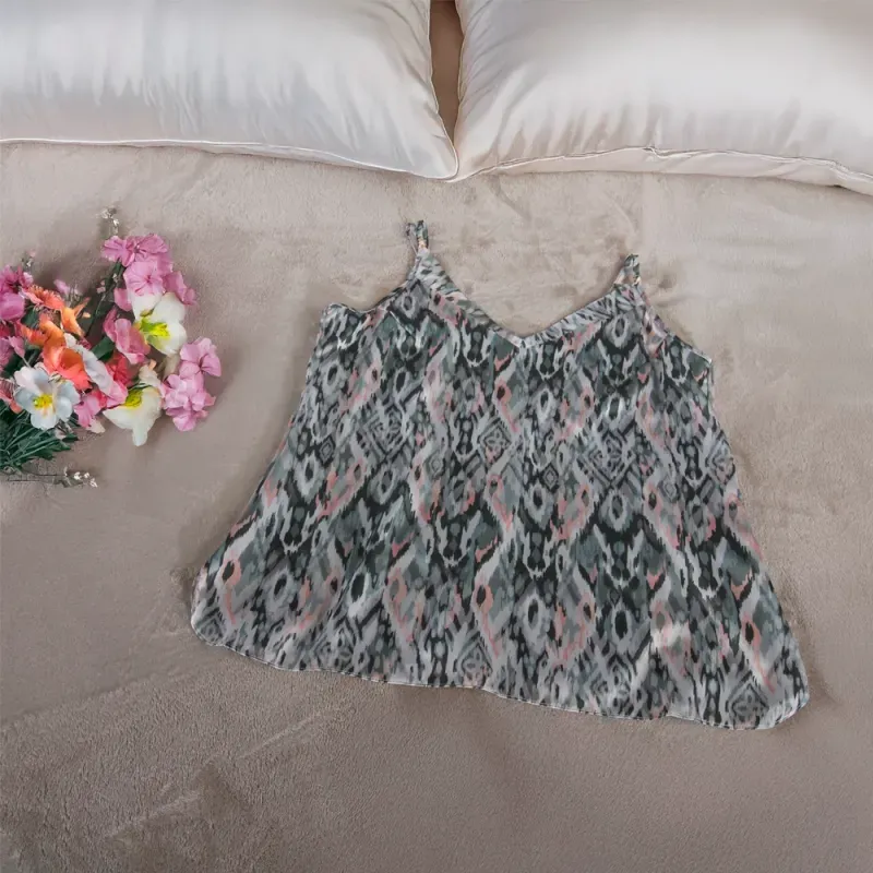 BLUSA SATIN ESTAMPADO TALLA M MIXTURA_7702997987144