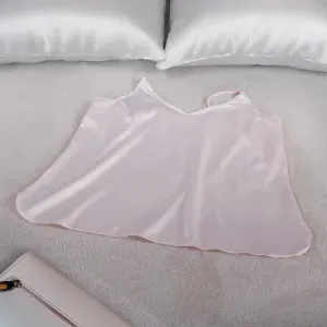 Blusa pijama satín unicolor champaña