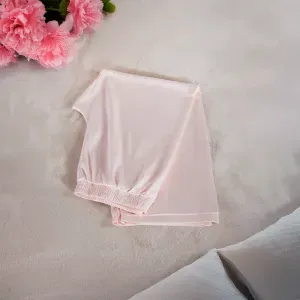 Pantalón pijama satín unicolor champaña