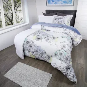 Edredón microfibra ovejero estampado mikela/blanco