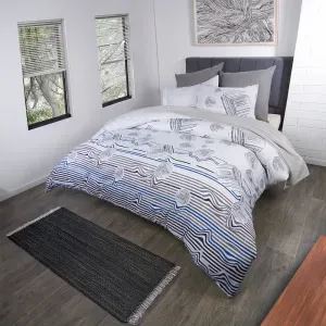 Forro para plumón microfibra estampado brush