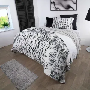 Cubrelecho flannel ovejero robin/blanco