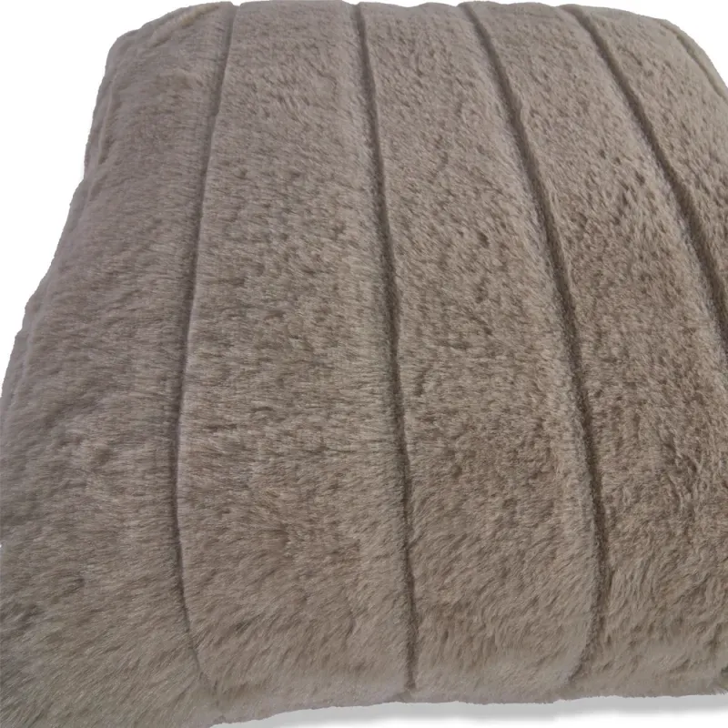 FORRO COJIN FUR UNICOLOR 45X45CM LINEAS NATURAL_7702997700637_1