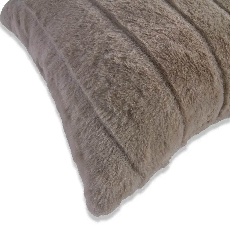FORRO COJIN FUR UNICOLOR 45X45CM LINEAS NATURAL_7702997700637_2