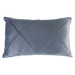 Cojín velvet drapeado gris plomo 30 x 50 cm