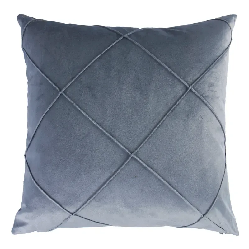 COJIN VELVET 45X45 DRAPEADO GRIS PLOMO_7702997585968