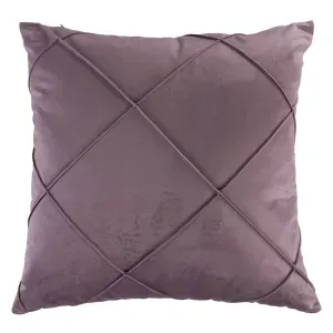 Cojín velvet drapeado malva brezo