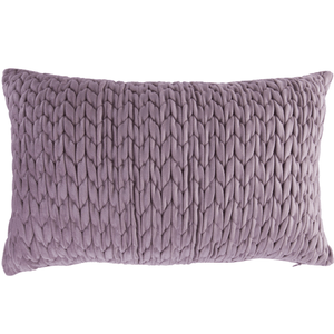 Cojín velvet trenza arce rosa 30 x 50 cm