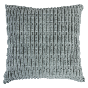 Cojín corduroy mini cadena verde