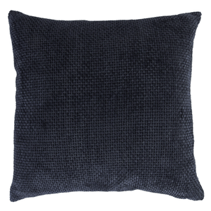 Cojín chenille textura tejido gris plomo