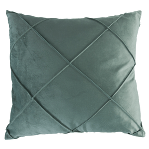 Cojín velvet drapeado vainilla