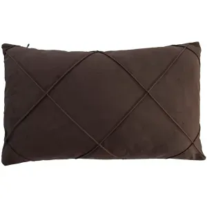 Cojín velvet drapeado cacao 30 x 50 cm