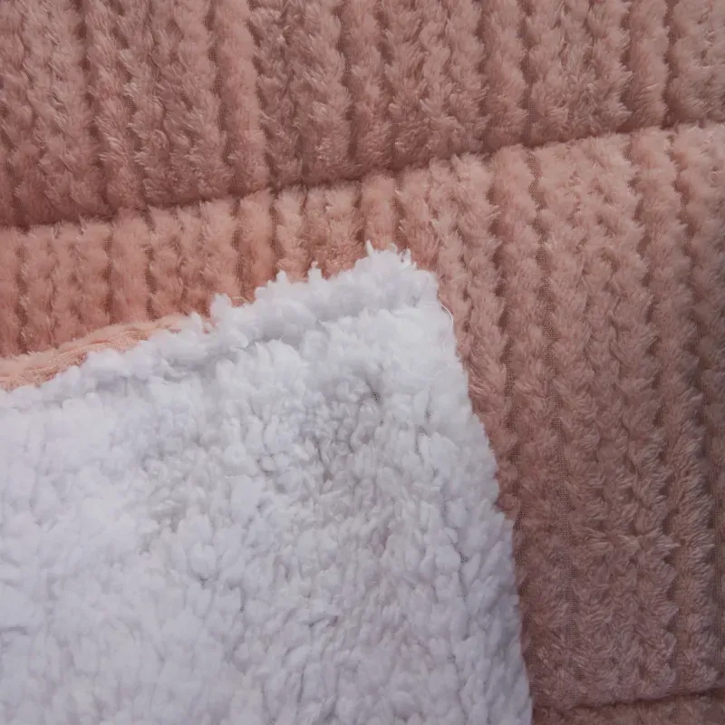 PQT EDREDON+COJIN FLANNEL JACQ UNI ED ROSA PLATA_7702997105296_2