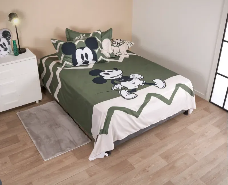 JGO SABANAS MICRO EST PANEL DOBLE MICKEY MOUSE GREENY-7702997757723