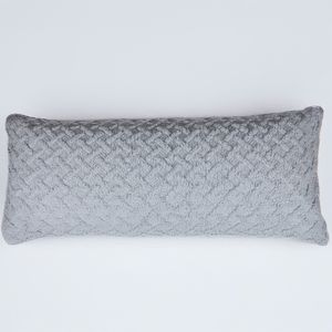 Almohada sherpa repujado 50 x 120 cm azul hielo