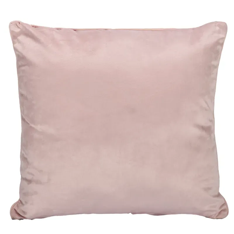 COJIN NUIT VELVET EMBONE 45x45 ROSA LOTO-7702997589577