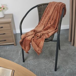 Cobija flannel unicolor mocca